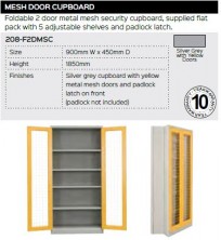 Mesh Door Cupboard Range And Specifications